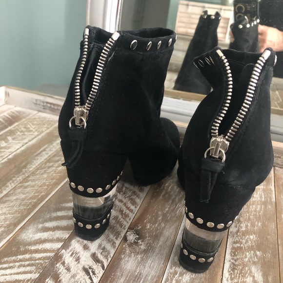 COPY - Stuart Weitzman ... glass heel Suede boot - Picture 4 of 8